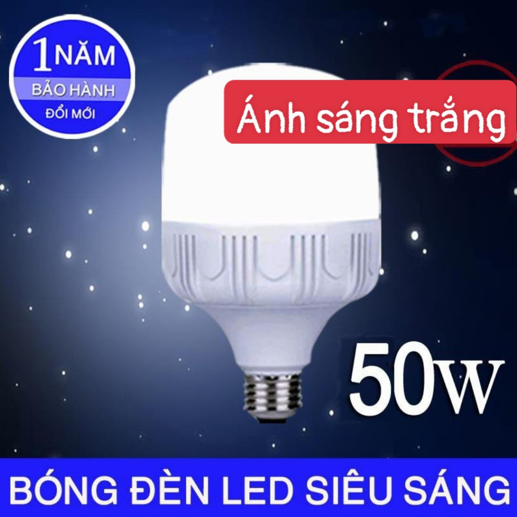 Bóng đèn led 50W siêu sáng có bảo hành