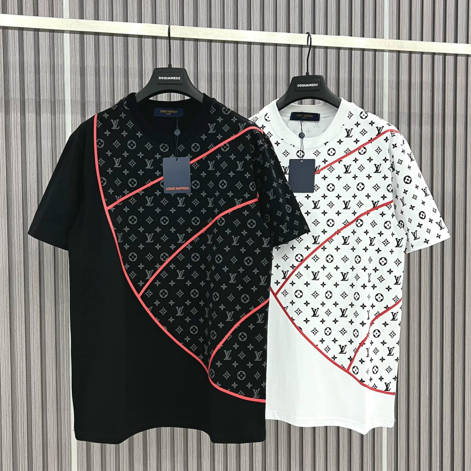 Áo Phông Nam Nữ LV Họa Tiết Monogram Cực Nét - Áo Thun LV Chất Liệu Cotton Cao Cấp Form Dáng Rộng Hot Trend 2023
