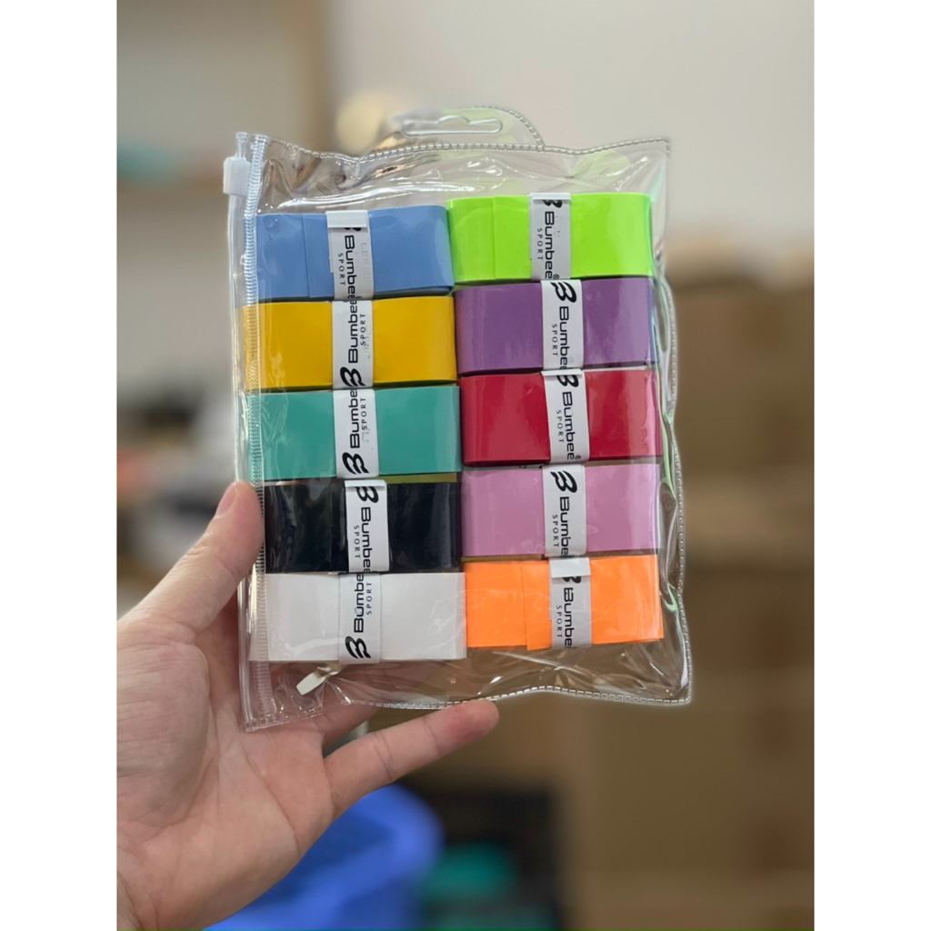 COMBO CUỐN CÁN BUMBEE CHÍNH HÃNG CẦU LÔNG, TENNIS LOẠI XỊN, SIÊU BÁM HÚT MỒ HÔI, RẤT ÊM KIỂM TRA TRƯỚC KHI THANH TOÁN