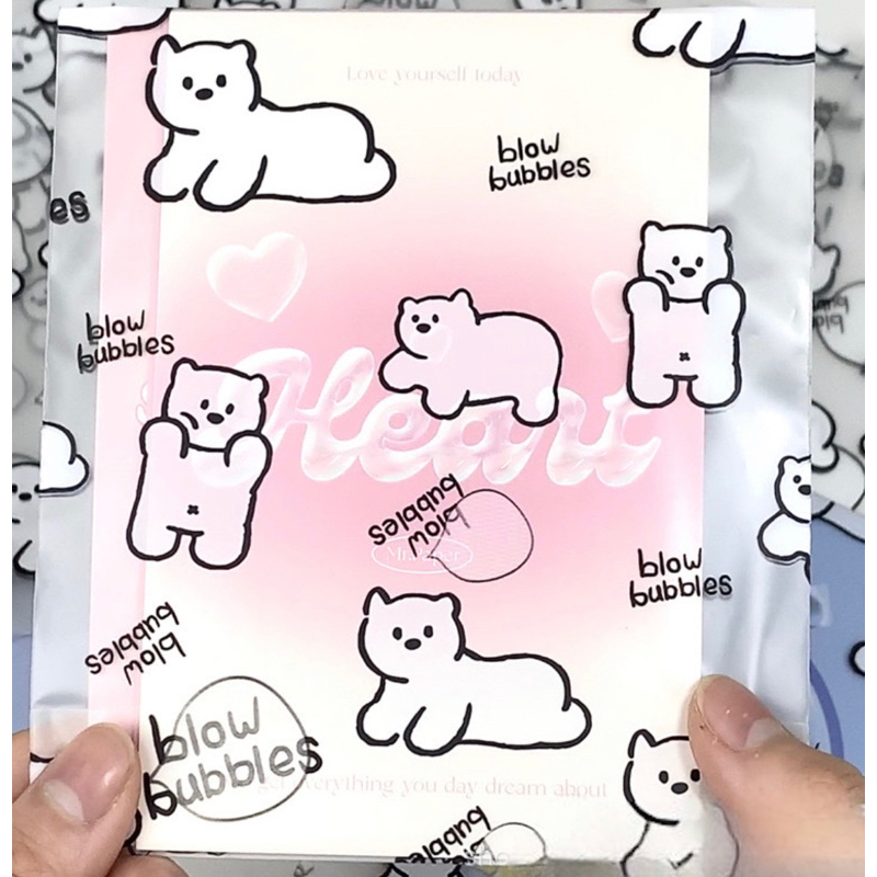 Túi gấu Cute Đựng Poscard, Card
