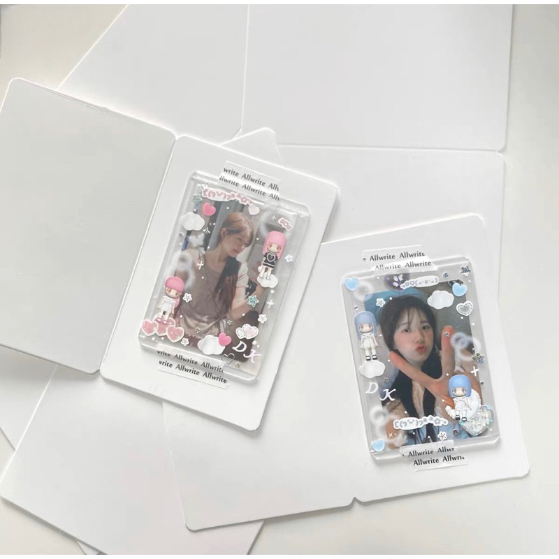 Bìa kẹp, bìa trắng gói hàng, thiệp trang trí 15x9.2cm