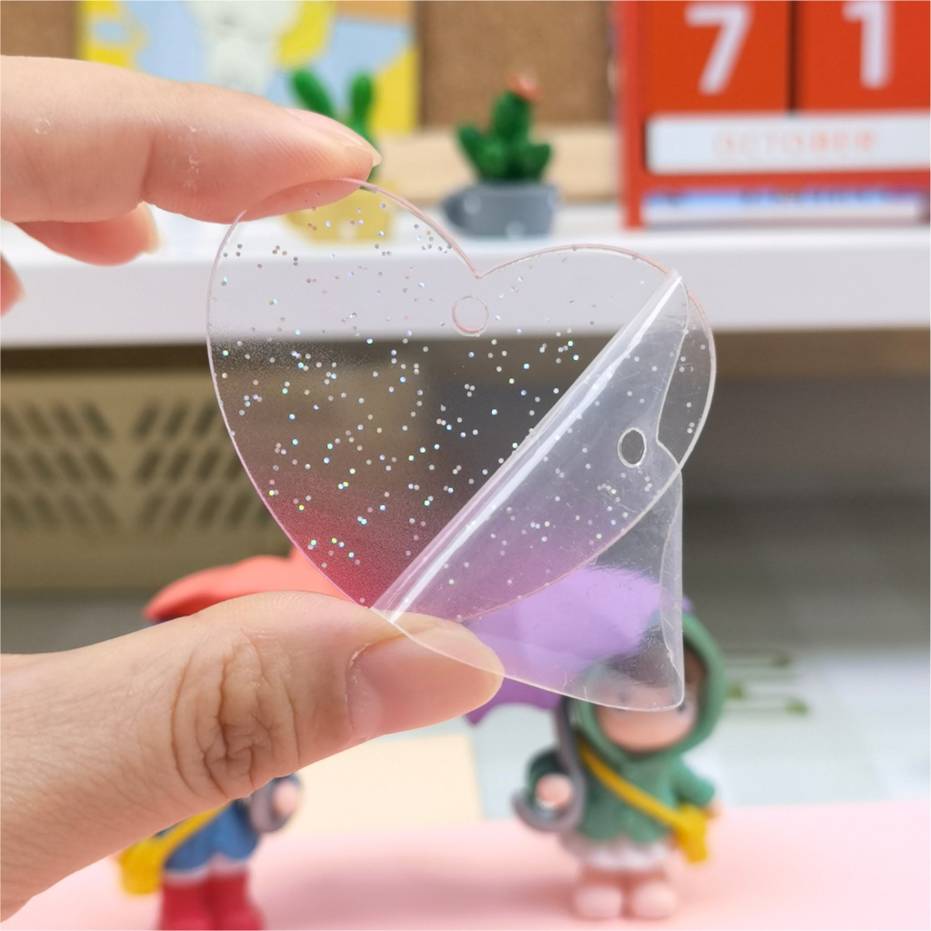 Combo 10 Móc Khoá Acrylic Nhiều Hình Dáng Màu Sắc Thoả Sức Sáng Tạo