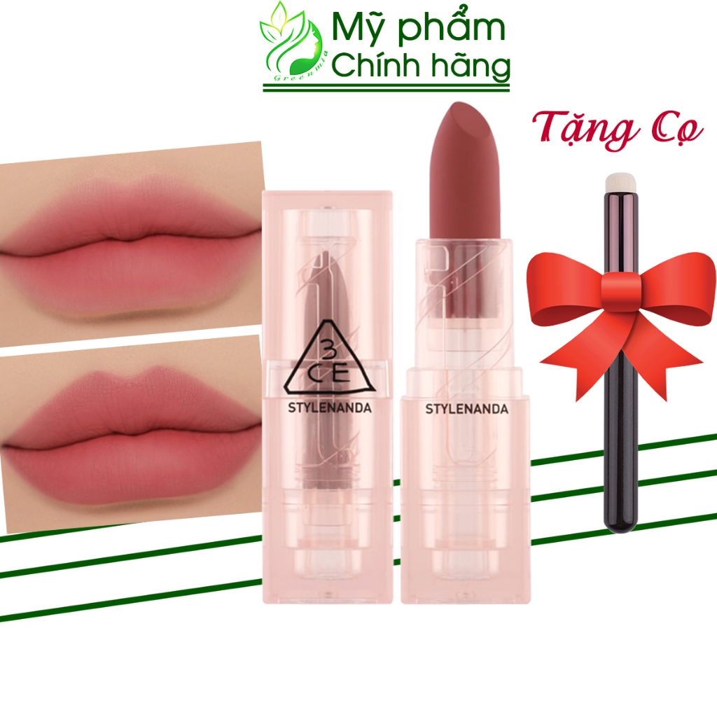 Son Môi 3CE Thỏi Soft Matte Lipstick Hazy Rose Màu Hồng Khô Cổ Điển Ngọt Ngào Mơ Mộng