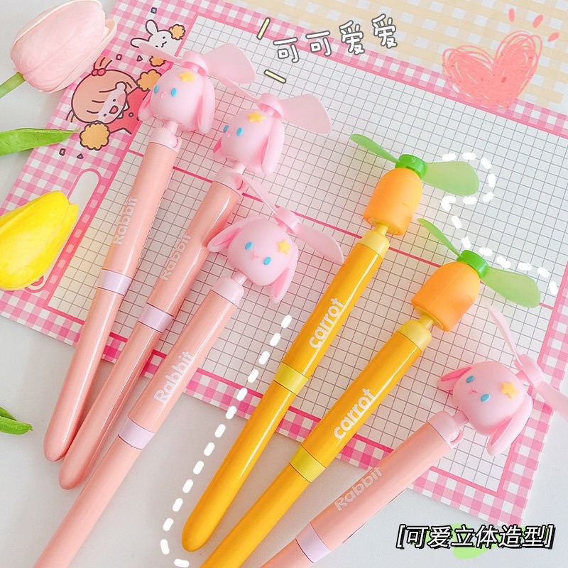Bút Kết Hợp Quạt Làm Mát Mẫu Gấu Dâu Lotso, Mẫu Thú Siêu Cute