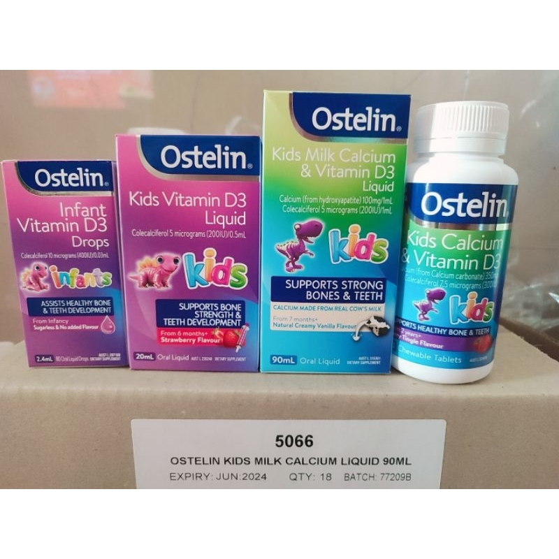 Ostelin vitamin d3 cho bé 2.4ml và 20ml