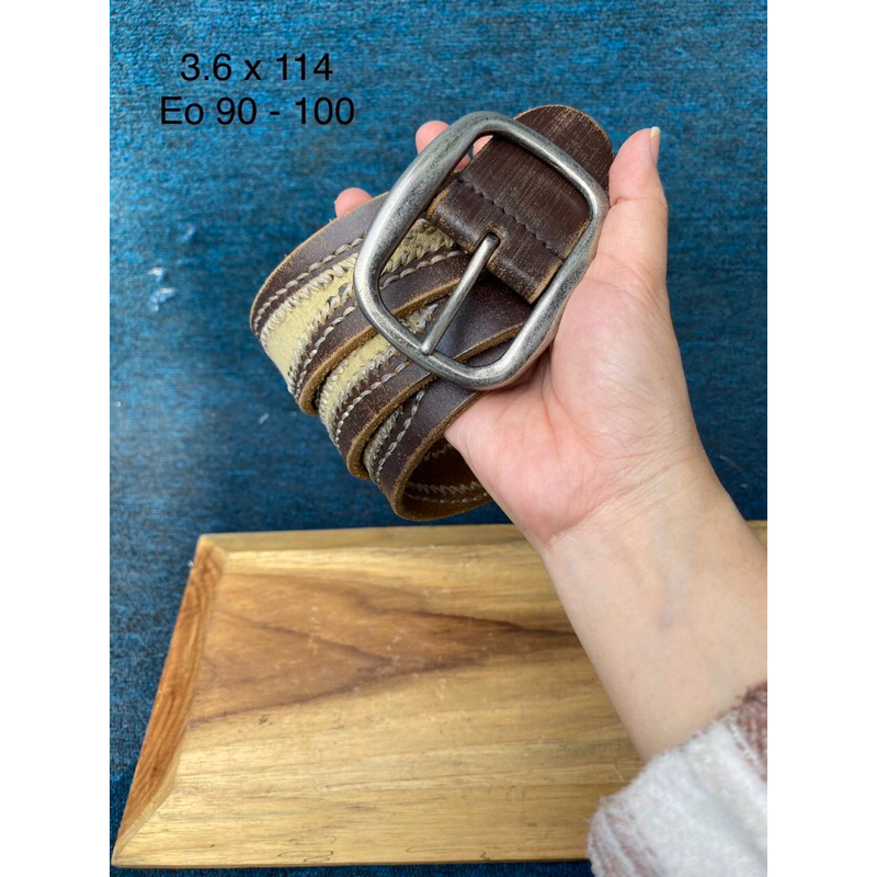 Thắt lưng 2hand da miếng đẹp