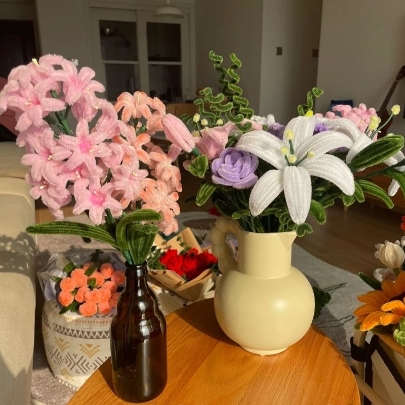 Kẽm nhung 6-8mm làm hoa handmade trang trí decor quà tặng nhiều màu sắc hàng loại 1