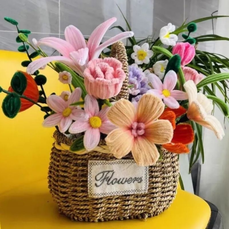 Kẽm nhung 6-8mm làm hoa handmade trang trí decor quà tặng nhiều màu sắc hàng loại 1