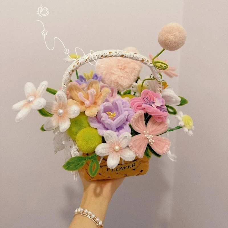 Kẽm nhung 6-8mm làm hoa handmade trang trí decor quà tặng nhiều màu sắc hàng loại 1