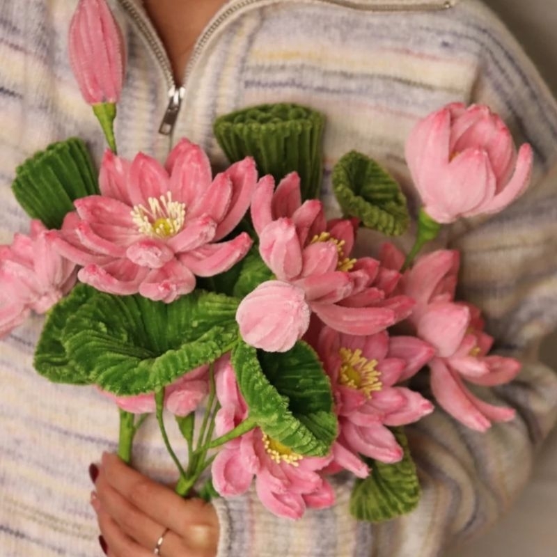 Kẽm nhung 6-8mm làm hoa handmade trang trí decor quà tặng nhiều màu sắc hàng loại 1