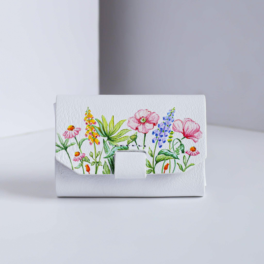 Ví Name Card N09 - Ví đựng thẻ, tiền mini - Ví da Ponagar Handmade
