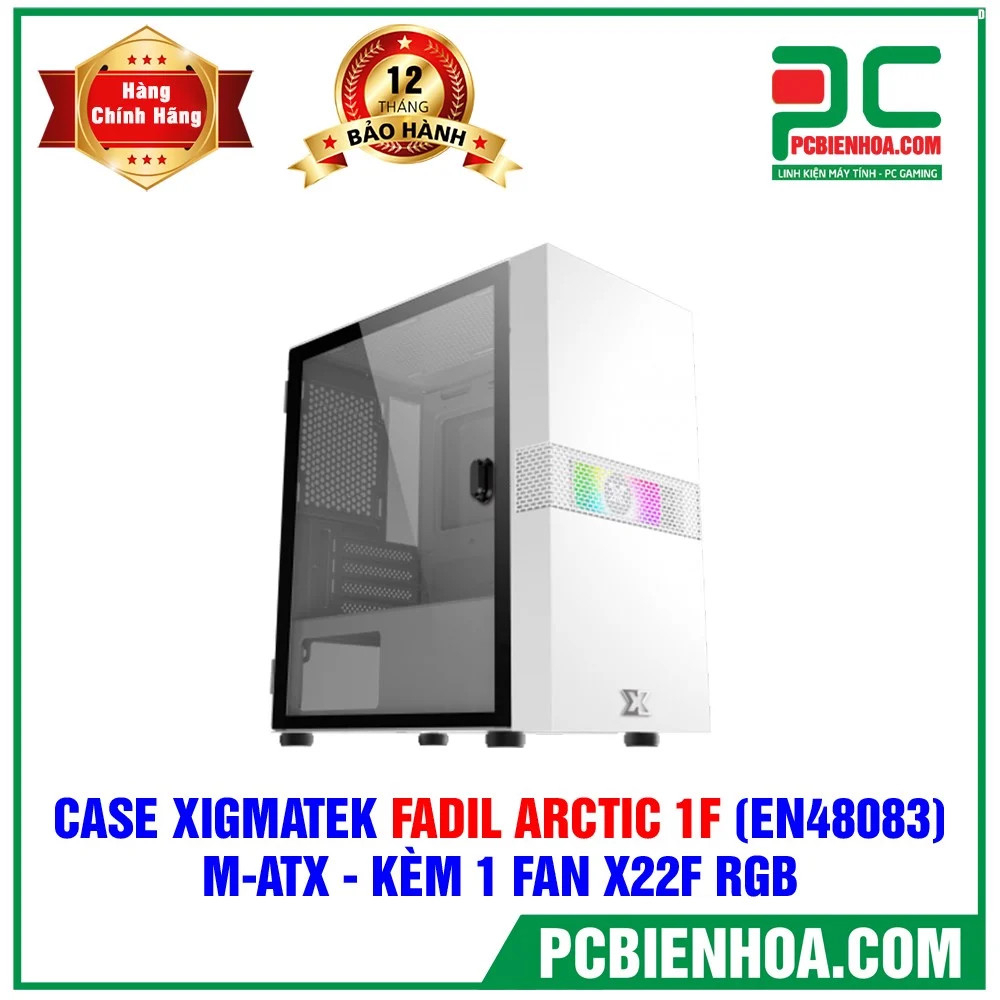 Vỏ máy tính -XIGMATEK FADIL 1F (EN47970) - CÓ SẴN 1 FAN X22F RGB ( MINI TOWER )- hàng chính hãng