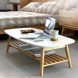 Bàn trà, bàn sofa gỗ 2 tầng gấp gọn