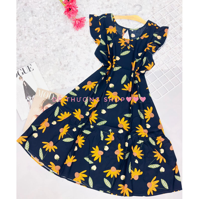 ĐẦM TAY CÁNH TIÊN ĐUÔI CÁ SIZE XL(56- dưới 70kg)