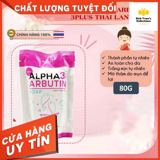 Cục xà bông trắng da alpha arbutin 3plus thái lan 80gr