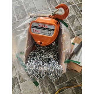 Pa lăng xích kéo tay Vista 1 tấn 5 mét xích trắng