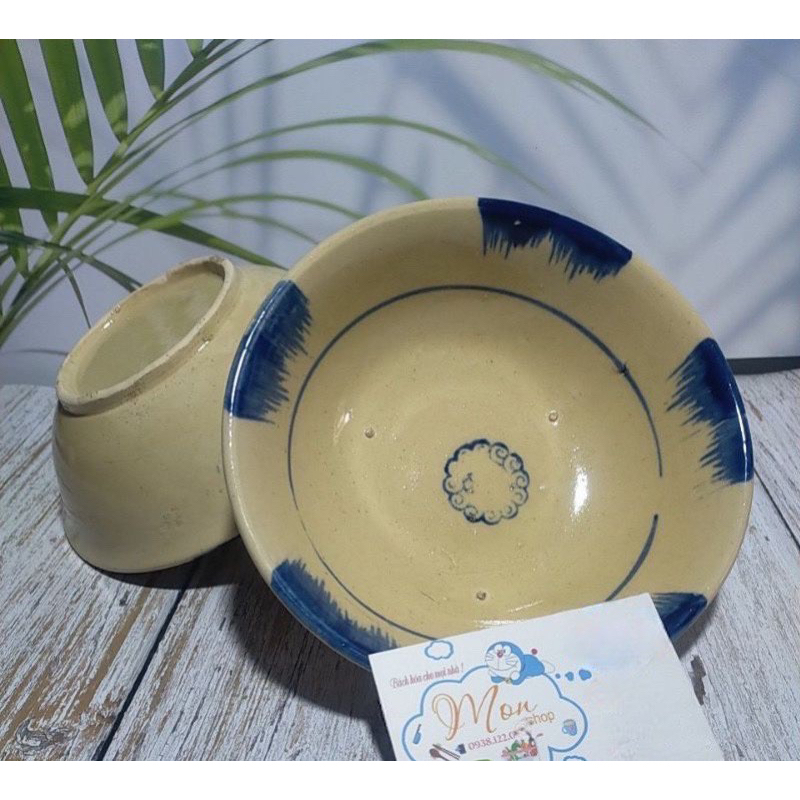 Tô Đá Hoạ Tiết Cổ (Size Nhỏ 17*5,5cm) Đồng mẫu chén bánh bèo xưa.[Hàng Hiếm Khách Hỏi]