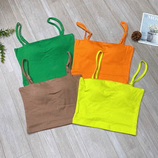 Áo 2 dây về đủ màu phom croptop