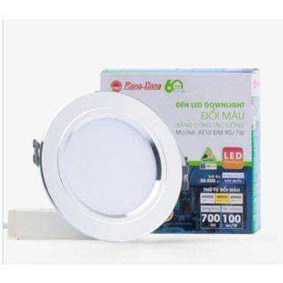 Đèn LED Âm trần  RẠNG ĐÔNG Downlight 90/7W  đổi màu – AT10 90/7W