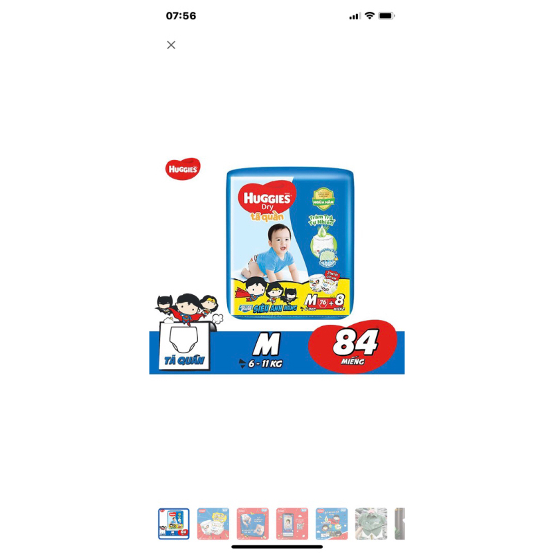 Tã quần Huggies Phiên bản giới hạn size M,L,XL,XXL.Gia Đình Siêu Nhân( mẫu mới nhất)