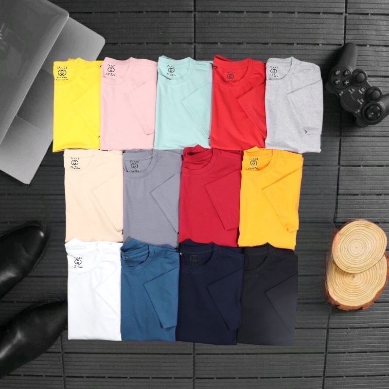 Áo thun nam cổ tròn trơn chất cotton lạnh mịn mát AXK243