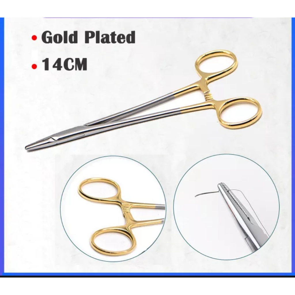 KẸP KIM CÁN VÀNG 14cm HẤP SẤY THOẢI MÁI