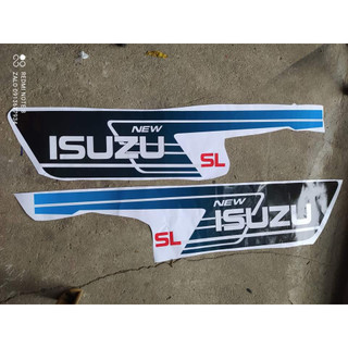 Tem cánh cửa Isuzu dán xe tải. Tem decan Isuzu dán xe. Tem dán xe tải Isuzu