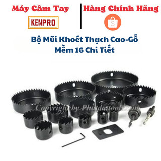 Bộ Mũi Khoét Thạch Cao-Gỗ Mềm 16 Chi Tiết-Thép carbon cao cấp