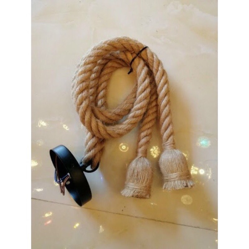 Bộ Đèn Thả Dây Thừng đui đèn E27 trang trí shop quán cafe