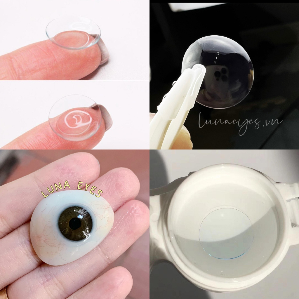 Kính áp tròng LUNA EYES Trong suốt - clear lens 1 ngày