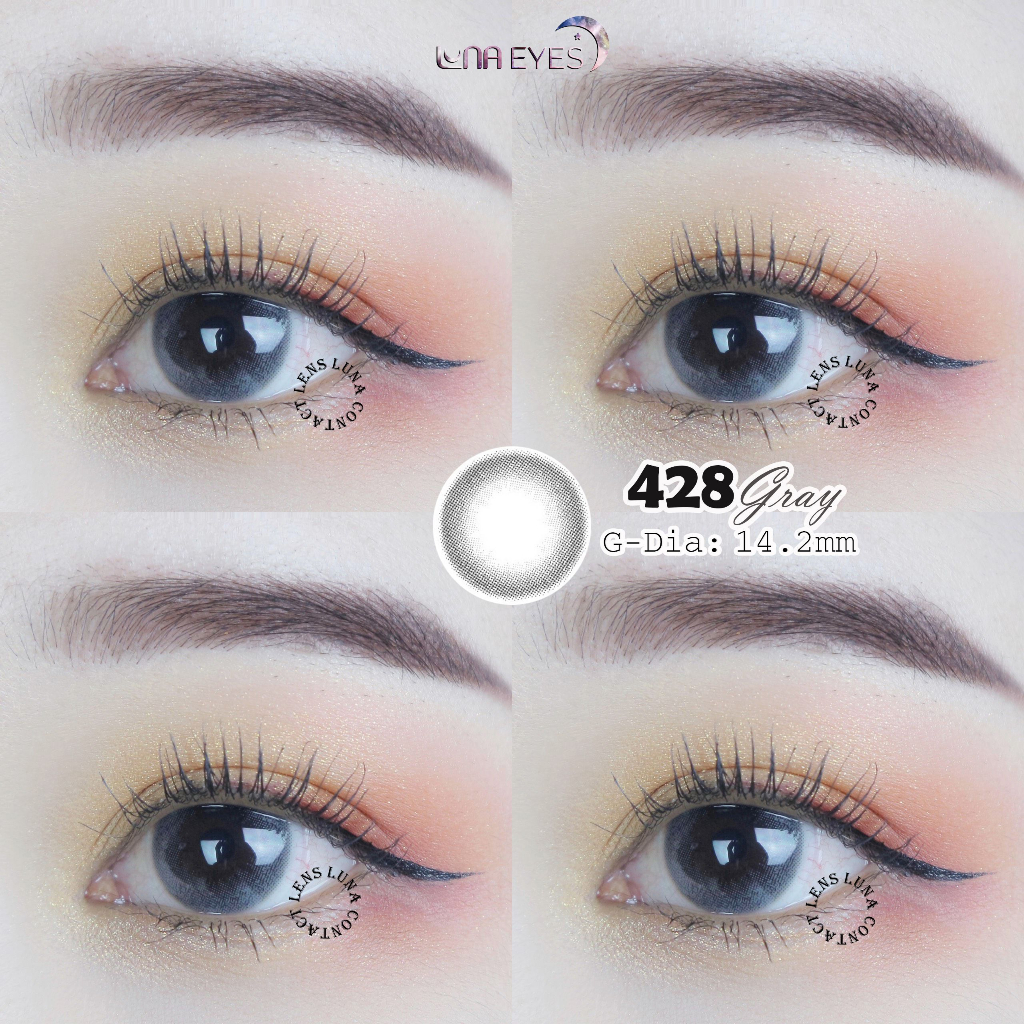 [1-day] Kính áp tròng LUNA EYES 428 Gray, size vừa - lens 1 ngày