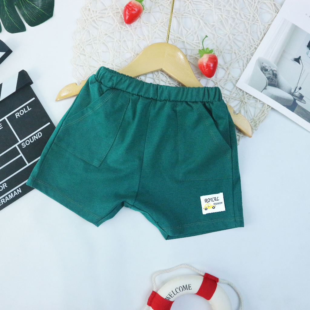 Quần thun cotton logo xe cho Bé trai và gái 9-25kg