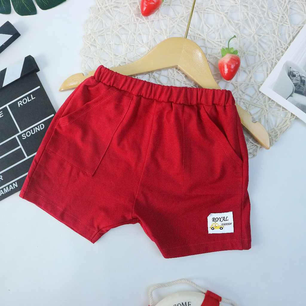 Quần thun cotton logo xe cho Bé trai và gái 9-25kg