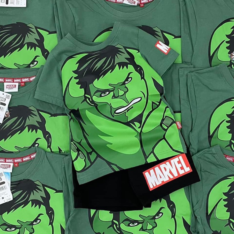 Bộ đùi người nhện marvel xanh lá quần đen cho bé trai