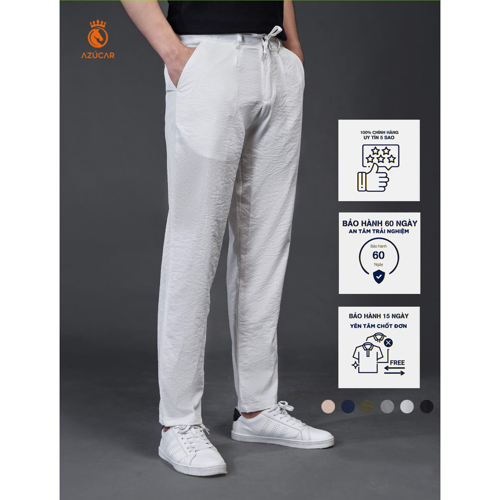 Quần đũi dài nam, quần ống suông chính hãng AZÚCAR chuẩn VNXK, chất lượng khác biệt, lịch sự sang trọng