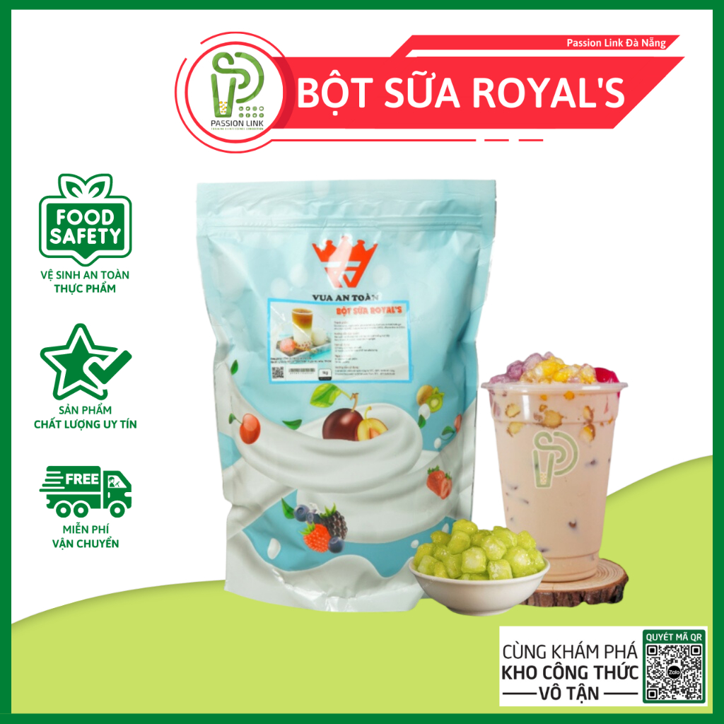 Bột Sữa Royal's Cao Cấp 1kg Pha Tất Cả Các Loại Trà Sữa