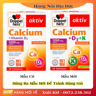 Viên uống Calcium +vitamin D3+ K 1200 Doppelherz của Đức
