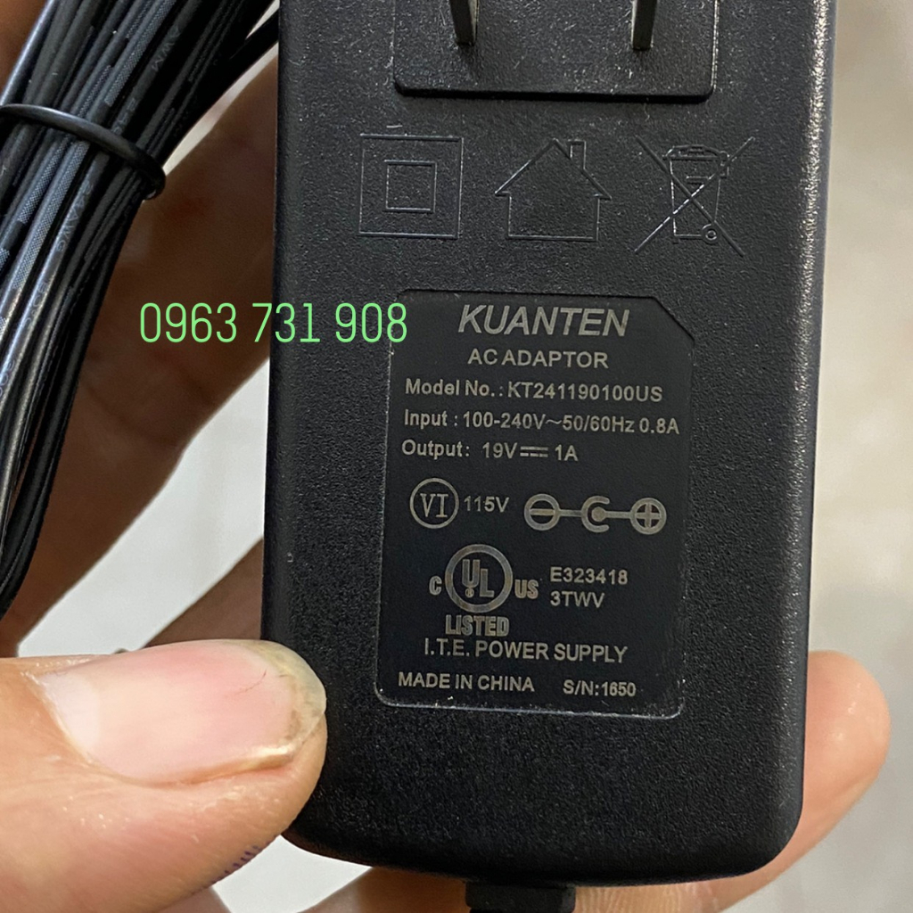 Adapter nguồn 19V-0.6A/1A dùng cho máy hút bụi thông minh ILife V8S V80 X800 A8 X750