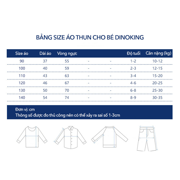 Áo thun bé trai cộc tay DINOKING Áo phông cho bé trai mùa hè chất cotton họa tiết khủng long trẻ em 2 - 8 tuổi AT07