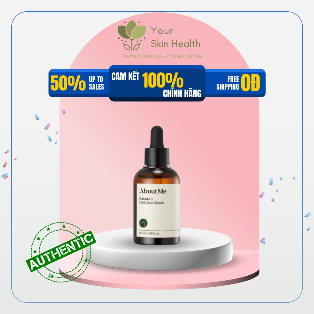 Tinh chất dưỡng sáng da, giảm thâm mụn với Vitamin C và chiết xuất mận Kakadu ABOUT ME Kakadu C Dark Spot Serum 50ml