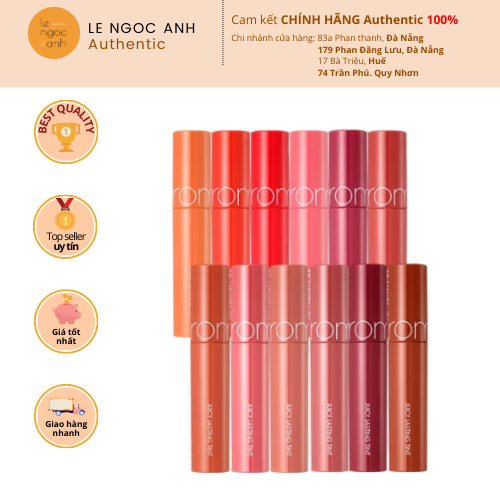 Son Tint Bóng, Siêu Lì, Căng Mọng Môi Romand Juicy Lasting Tint 5.5g