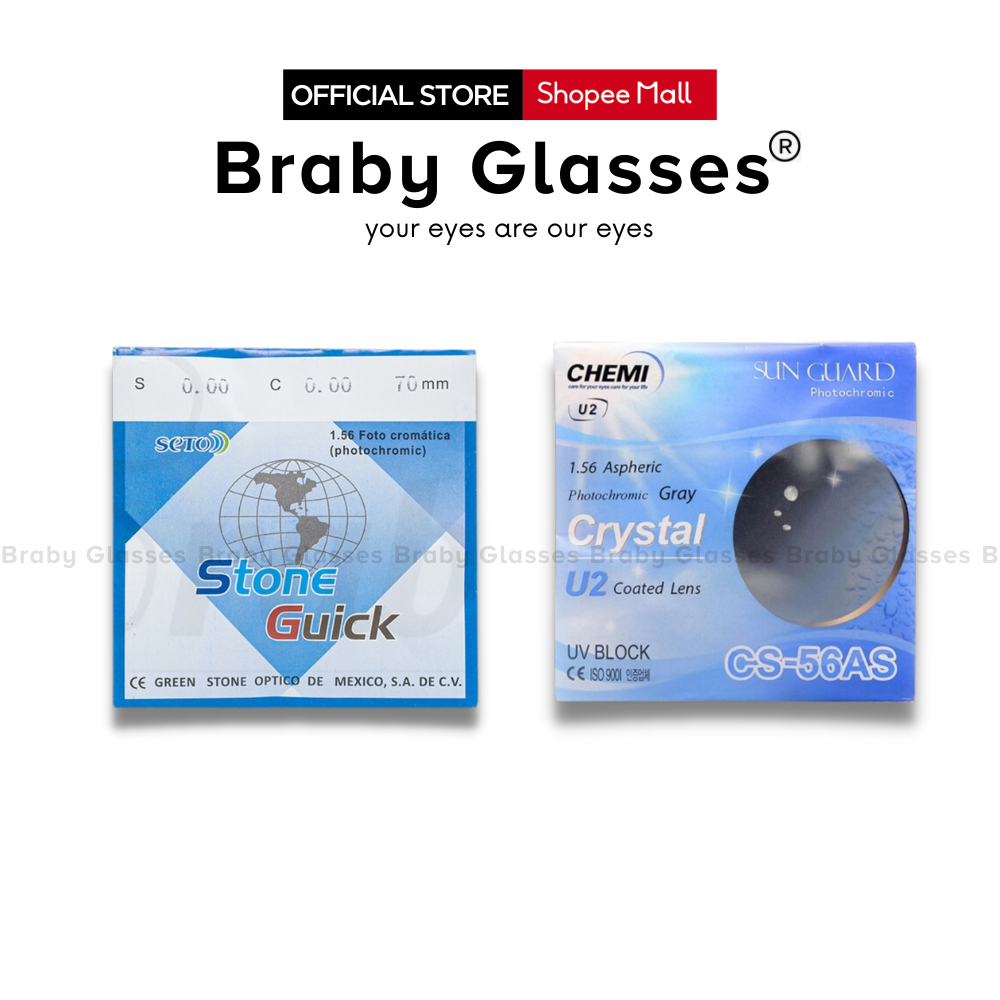 Mắt kính cận đổi màu khi ra nắng Braby Glasses đổi màu ghi xám chống tia uv, hạn chế chói lóa