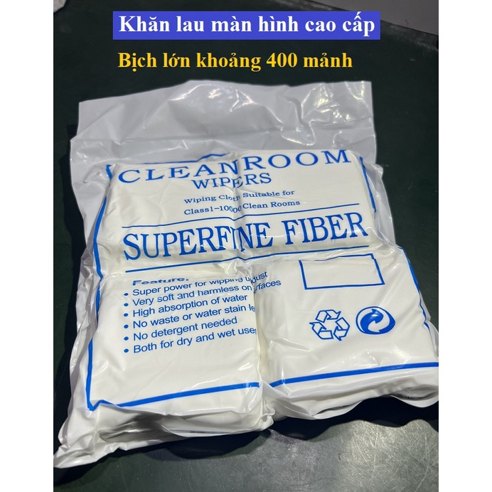 Khăn lau màn hình cao cấp | Bịch to khoảng 400 tờ