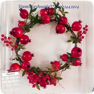 Cành lựu trang trí decor cao cấp