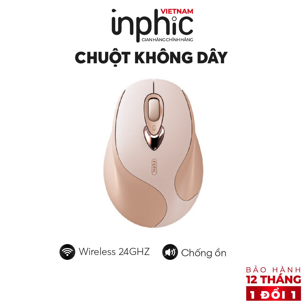 Chuột Không Dây INPHIC M8 USB 2.4Ghz Có Thể Sạc Pin Lại Cho Máy Tính Xách Tay - Chính Hãng