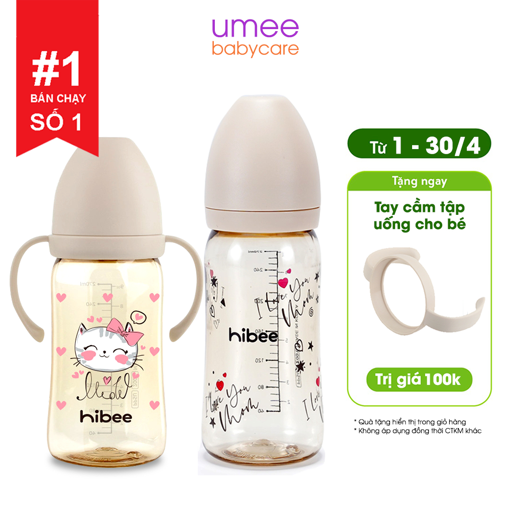 Bình sữa Hibee nội địa Hàn cao cấp 170ml 270ml