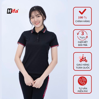 Áo Polo Nữ Coton Cao Cấp HIFA viền xẻ tà thiết kế đẹp nhiều màu và thanh lịch Hifa Hoàng Hiền POLO08