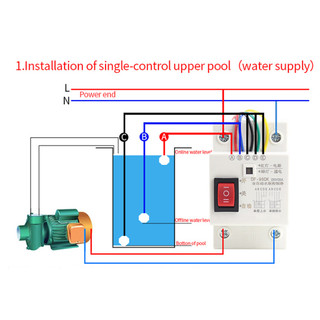 Công tắc cảm biến bơm nước tự động DF-96ED DF-96DK 10A ( kèm dây cảm biến ) 220v-10A - có công tắc bật tắt