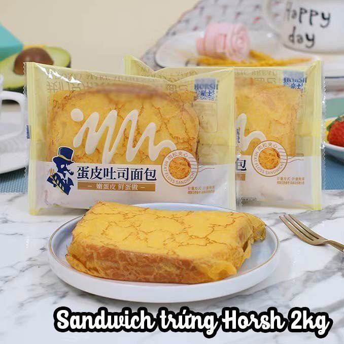 Bánh sandwich trứng ông già Horsh kẹp bơ ruốc siêu ngon _ Bữa sáng tiện lợi