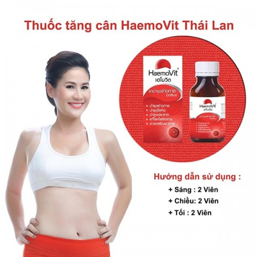 Hôp 100 Viên uống tăng cân Haemovit nội địa Thái Lan